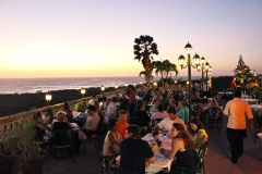 Outside terrace sunset